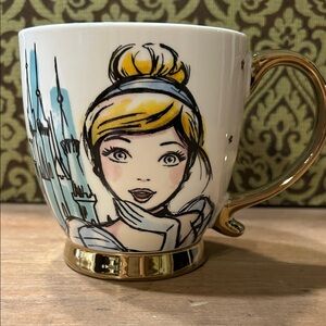 Disney Cinderella Dream Footed Mug with Gold Handle